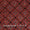 Ajrakh Pattern Natural Dyed Mashru Gaji Brick Colour Block Print Fabric