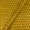 Ajrakh Pattern Natural Dyed Mashru Gaji Mustard Yellow Colour Floral Block Print Fabric