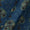 Ajrakh Pattern Natural Dyed Mashru Gaji Steel Blue Colour Tree Motif Block Print Fabric Online 9506TO