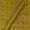 Ajrakh Pattern Natural Dyed Mashru Gaji Mustard Yellow Colour Block Print Fabric