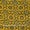 Ajrakh Pattern Natural Dyed Mashru Gaji Mustard Yellow Colour Block Print Fabric