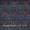 Ajrakh Pattern Natural Dyed Mashru Gaji Steel Blue Colour Block Print Fabric