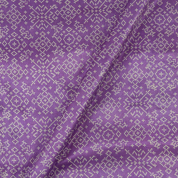 Mashru Gaji Light Purple Colour Patola Inspired Print Fabric Online 9512DJ