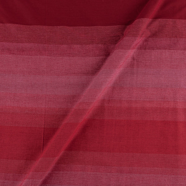 Buy Cotton Red & Off White Colour Shaded Striped Fabric Online 9514AE