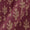 Fancy Bhagalpuri Blended Cotton Purple Rose Colour Leaves Batik Print On Silk Feel Fabric Online 9525V10