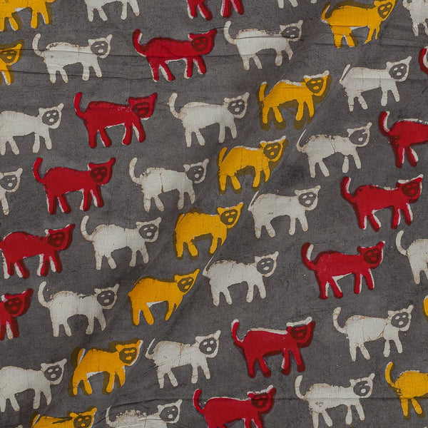 Dabu Cotton Cedar Colour Quirky Print Fabric freeshipping - SourceItRight