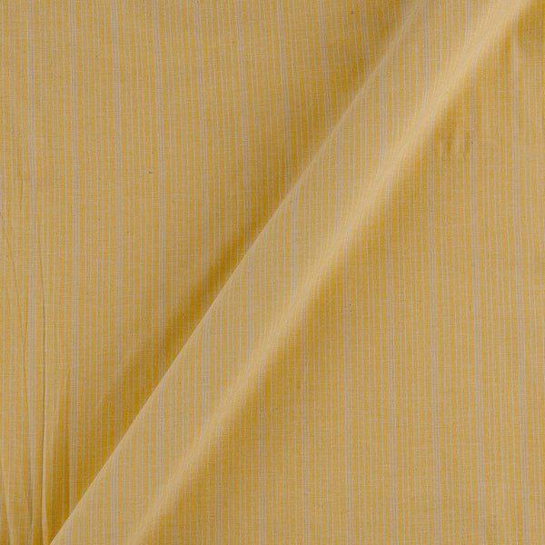 Cotton Cream Yellow Colour Stripes 43 Inches Width Fabric