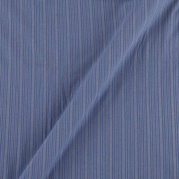 Cotton Blue Grey Colour Stripes 43 Inches Width Fabric