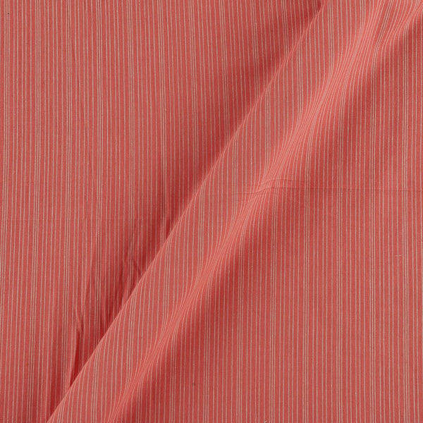 Cotton Carrot Colour Stripes 43 Inches Width Fabric