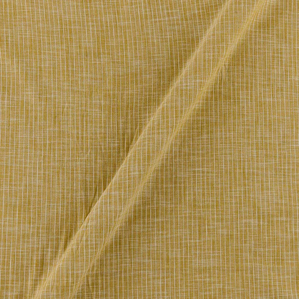 Slub Cotton Mustard Colour Stripes Fabric Online 9531DH1