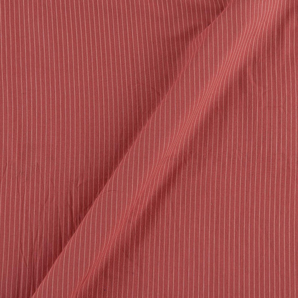 Buy Cotton Peach Coral Colour Stripes Fabric Online 9531J3