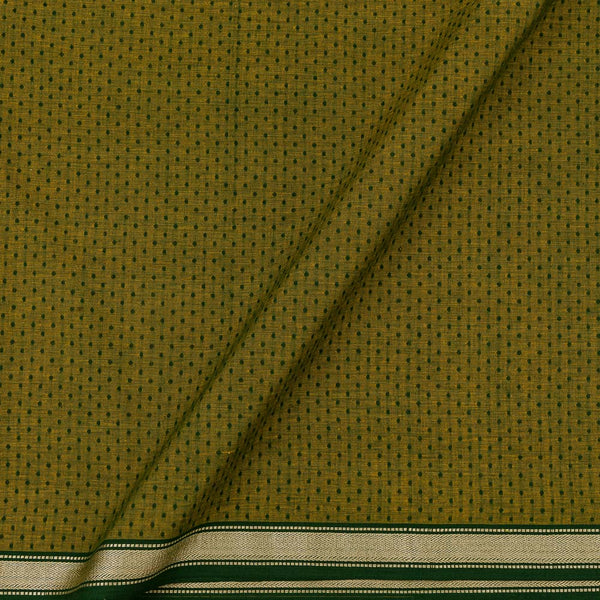 South Cotton Olive X Green Two Tone Two Side Gold Border Fabric Online 9538AA7