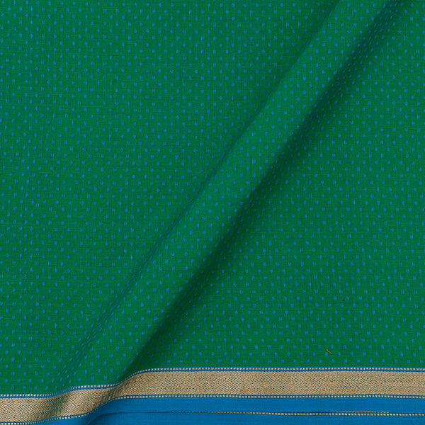 South Cotton Green X Blue Cross Tone Two Side Gold Border Fabric Online 9538AA8