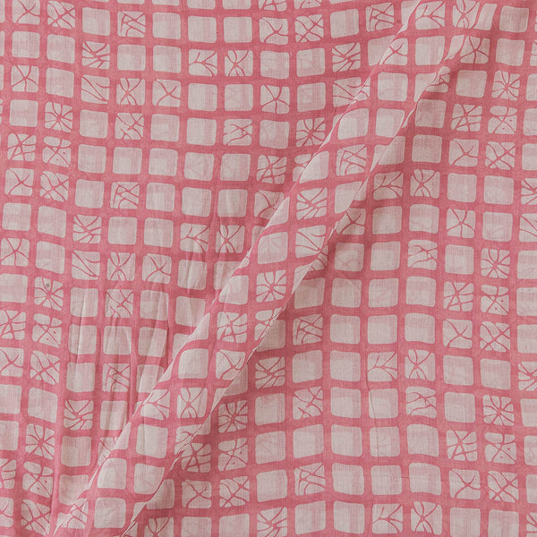 Mulmul Cotton White Colour Checks Print Fabric Online 9546AO5