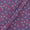 Cotton Cadet Blue Colour Floral Jaal Print 41 Inches Width Fabric
