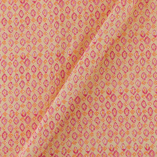 Cotton Off White Colour Geometric Print Fabric Online 9562AD3