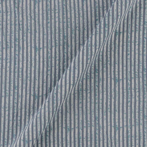  Cotton White Colour Stripes Print Fabric Online 9562AO2