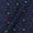 Cotton Barmer Ajrakh Indigo Colour Patola Inspired Block Print Fabric Online 9567DM2