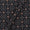 Cotton Barmer Ajrakh Black Colour Patola Inspired Block Print Fabric Online 9567DM3