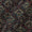 Textured Cotton Barmer Ajrakh Black Colour Ethnic Block Print Fabric Online 9567EB