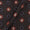 Cotton Barmer Ajrakh Black Colour Polka Block Print 43 Inches Width Fabric Cut Of 0.50 Meter