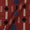 Cotton Barmer Ajrakh Brick Red Colour Geometric Block Print 43 Inches Width Fabric