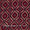 Vanaspati Ajrakh Cherry Red Colour Authentic Mughal Block Print Cotton Fabric