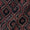 Vanaspati Ajrakh Black Colour Authentic Mughal Block Print 45 Inches Width Cotton Fabric  Cut Of 0.40 Meter
