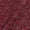 Vanaspati Ajrakh Cherry Red Colour Authentic Paisley Jaal Block Print Cotton Fabric