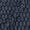 Vanaspati Ajrakh Indigo Blue Colour Authentic Paisley Block Print Cotton Fabric cut of 0.50 Meter