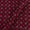 Vanaspati Ajrakh Cherry Red Colour Authentic Geometric Block Print Cotton Fabric