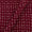 Vanaspati Ajrakh Cherry Red Colour Authentic Leaves Block Print Cotton Fabric