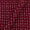 Vanaspati Ajrakh Cherry Red Colour Authentic Leaves Block Print Cotton Fabric cut of 0.85 Meter
