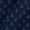 Buy Vanspati Ajrakh  Indigo Blue Colour Floral Block Print Cotton Fabric Online 9568DP