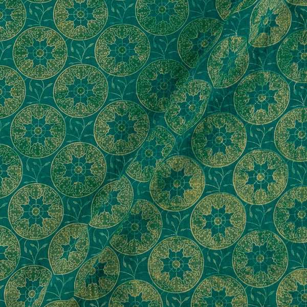 Buy Vanaspati Ajrakh Rama Green Colour Ethnic Block Print Cotton Fabric Online 9568DV2