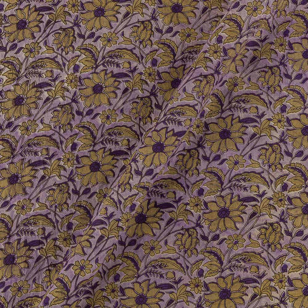 Buy Vanaspati Ajrakh Purple Colour  Floral Jaal Block Print Cotton Fabric Online 9568DY4