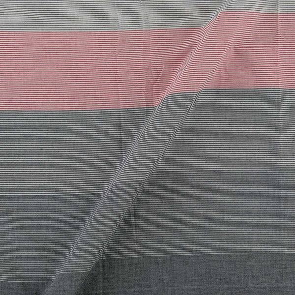 Cotton Off White Colour Plain and Stripes Print Fabric Online 9570X2