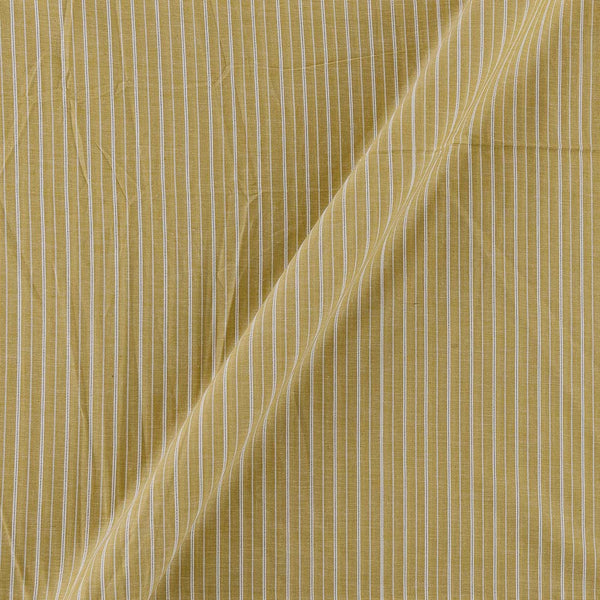 Cotton Jacquard Stripes Olive Colour Washed Fabric Online 9572AF5
