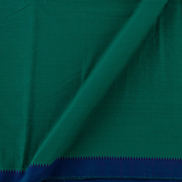 South Cotton Sea Green Colour Two Side Blue Temple Border Fabric Online 9579AP