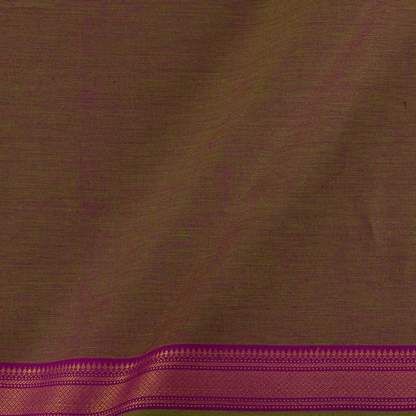 Buy South Cotton Lime Green X Rani Cross Tone Two Side Jari Border Fabric Online 9579B4