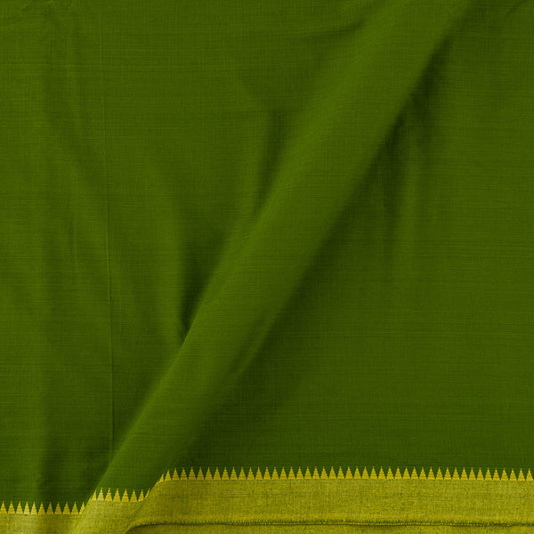 South Cotton Acid Lime Colour Two Side Yellow Temple Border Fabric Online 9579BF