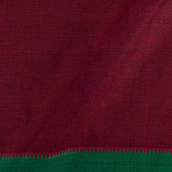 Buy South Cotton Maroon X Black Cross Tone Two Side Temple Border Fabric Online 9579BR14