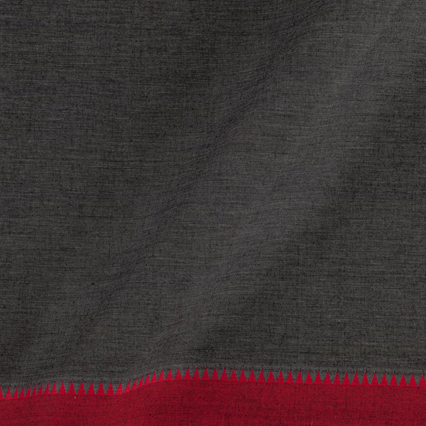 Buy South Cotton Dark Grey Colour Two Side Temple Border Fabric Online 9579BR20