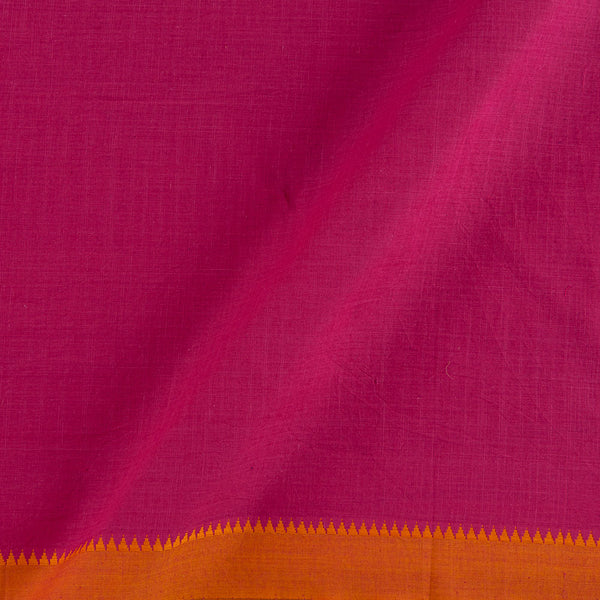 Buy South Cotton Hot Pink Colour With Two Side Temple Border Fabric Online 9579BR26