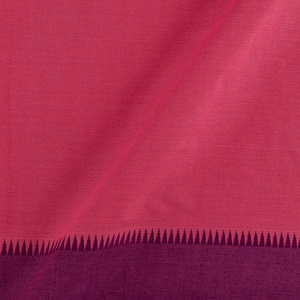 Buy South Cotton Coral Pink Colour Two Side Temple Border Fabric Online 9579BR8