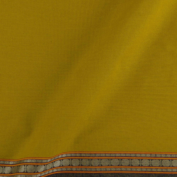 Buy South Cotton Olive Colour Daman Jari Border Fabric Online 95797C4