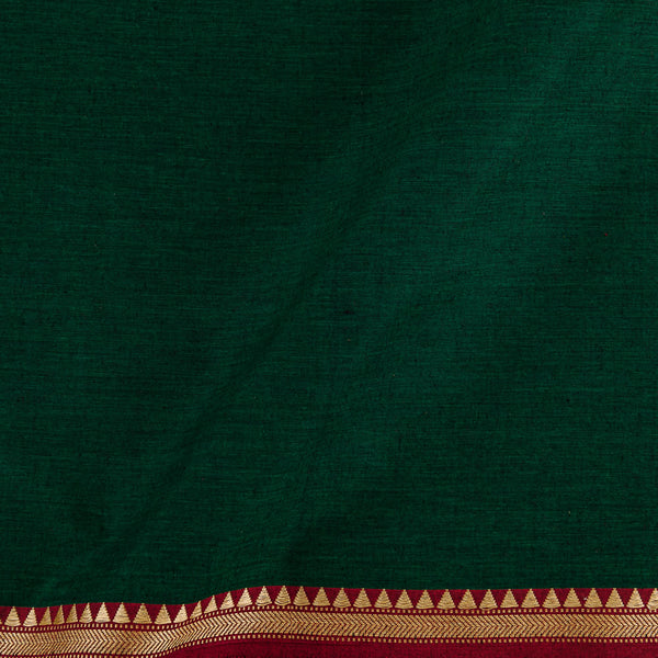 Buy South Cotton Green X Black Cross Tone With Two Side Jari Border Fabric Online 9579E5