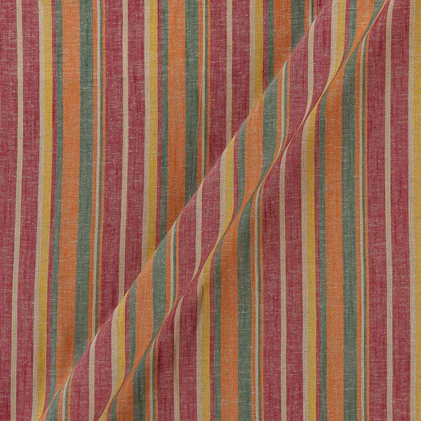 Cotton Flex Multi Colour Stripes 42 Inches Width Fabric