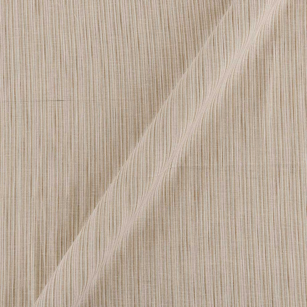 Cotton Flex Off White Colour Stripes Fabric Cut of 0.70 Meter