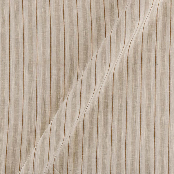 Cotton Flex Off White Colour Stripes Fabric cut of 0.50 Meter
